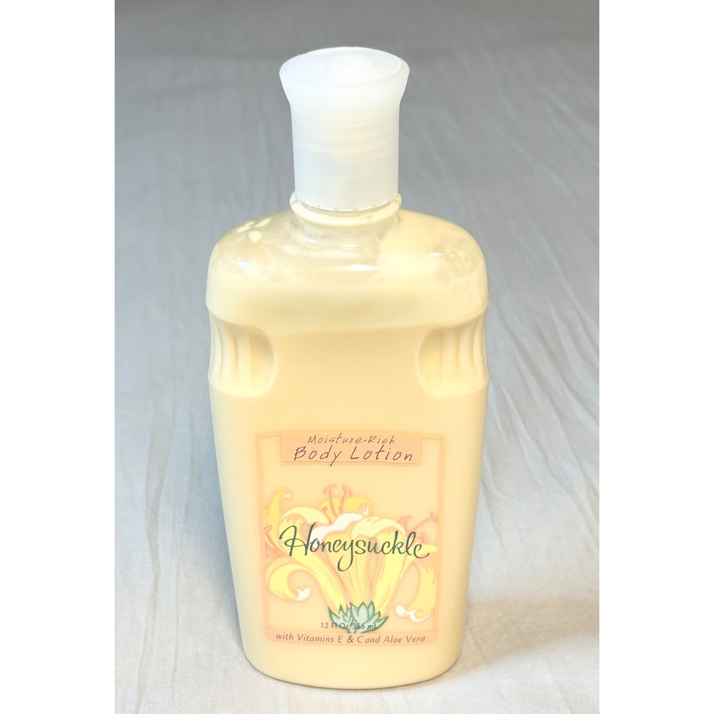 Vintage Bath & Body Works Honeysuckle Body Lotion 12oz discontinued 90% full